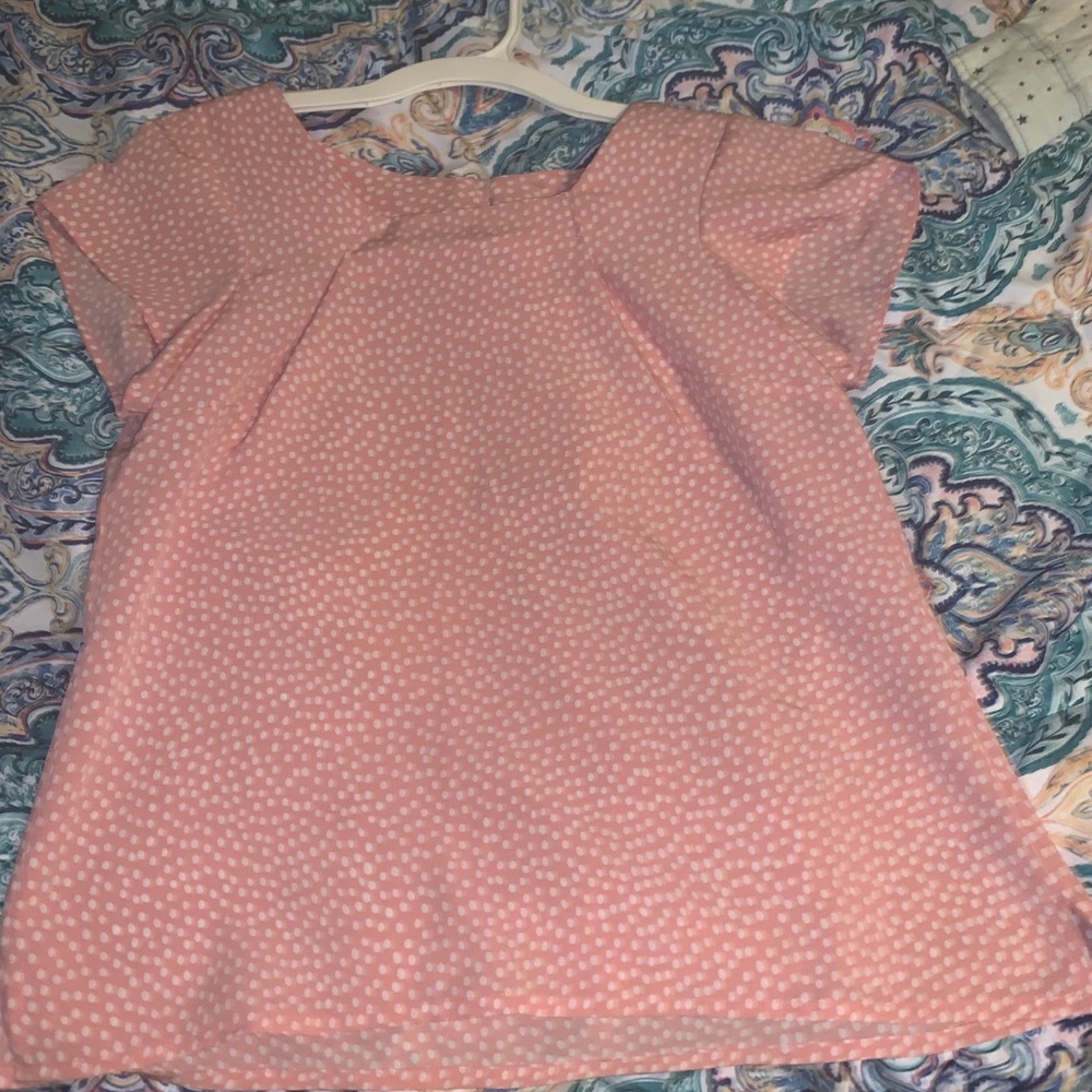 Blush flowy blouse